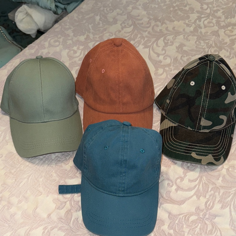 Set of Four Stylish Caps